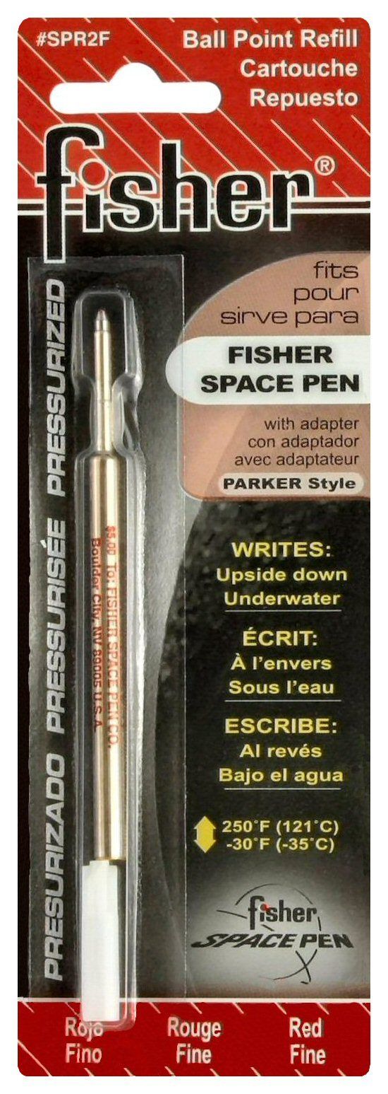 3 Ricariche Fisher Space Pen - Inchiostro Rosso Punta Media - SPR2 Confezione Da 3